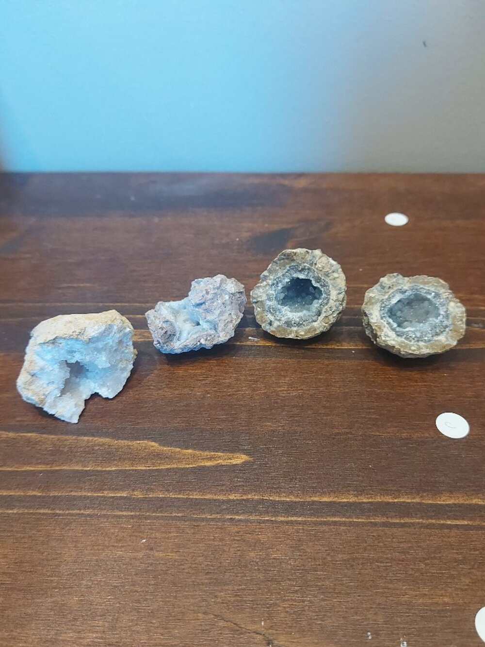 Set of 4 Crystal Geodes
